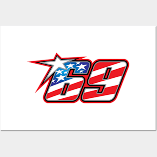 Nicky Hayden Number 69 Posters and Art